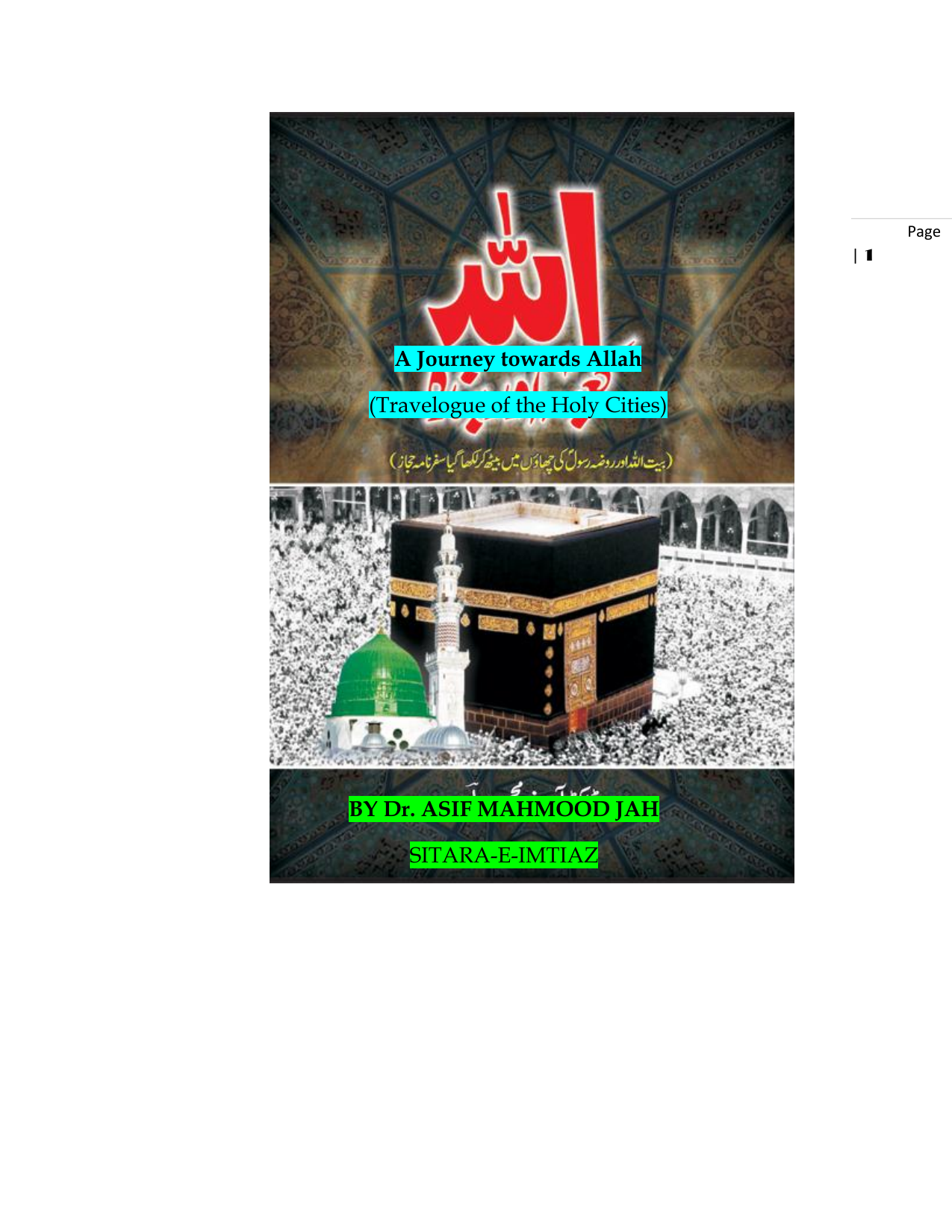 A Journey towards Allah