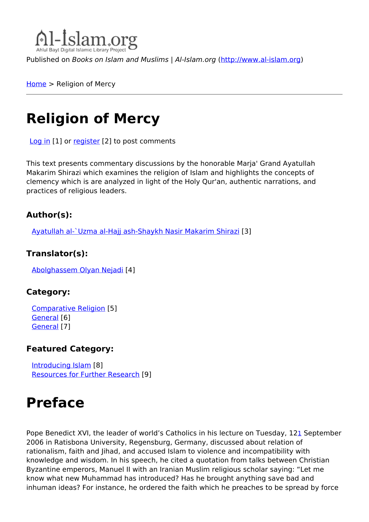 Religion of Mercy