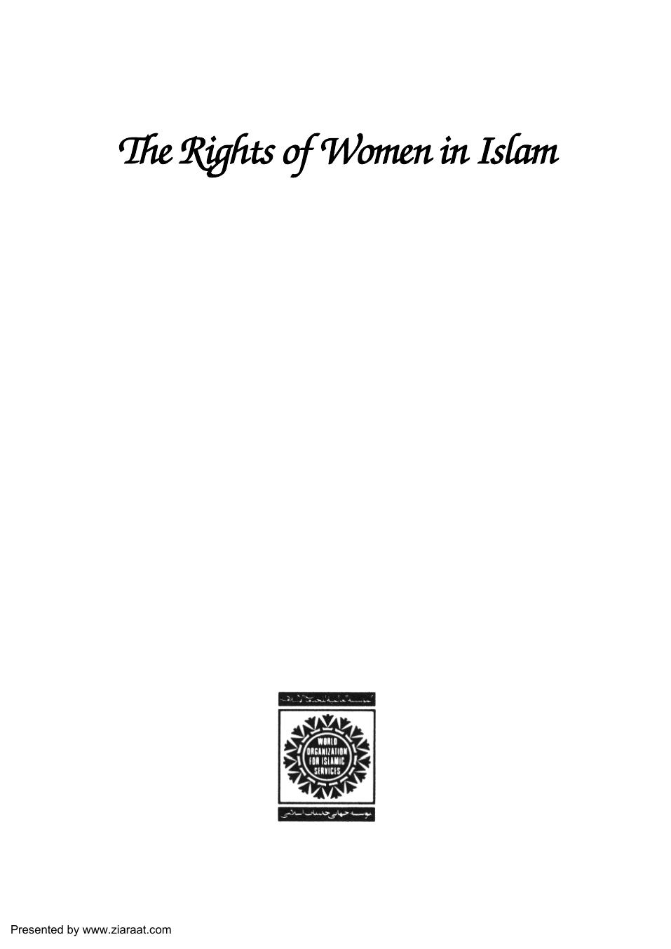 The Right of Women in Islam