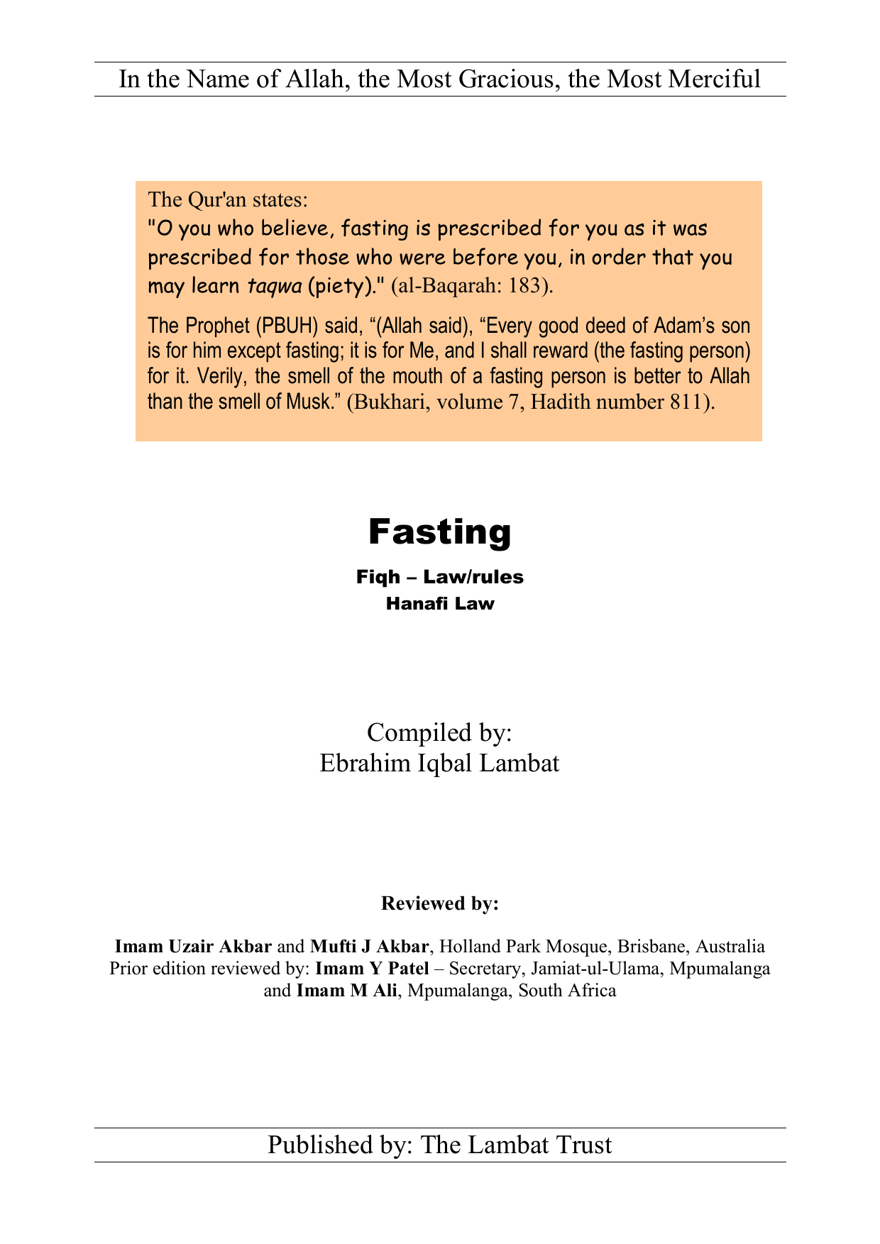 Fasting