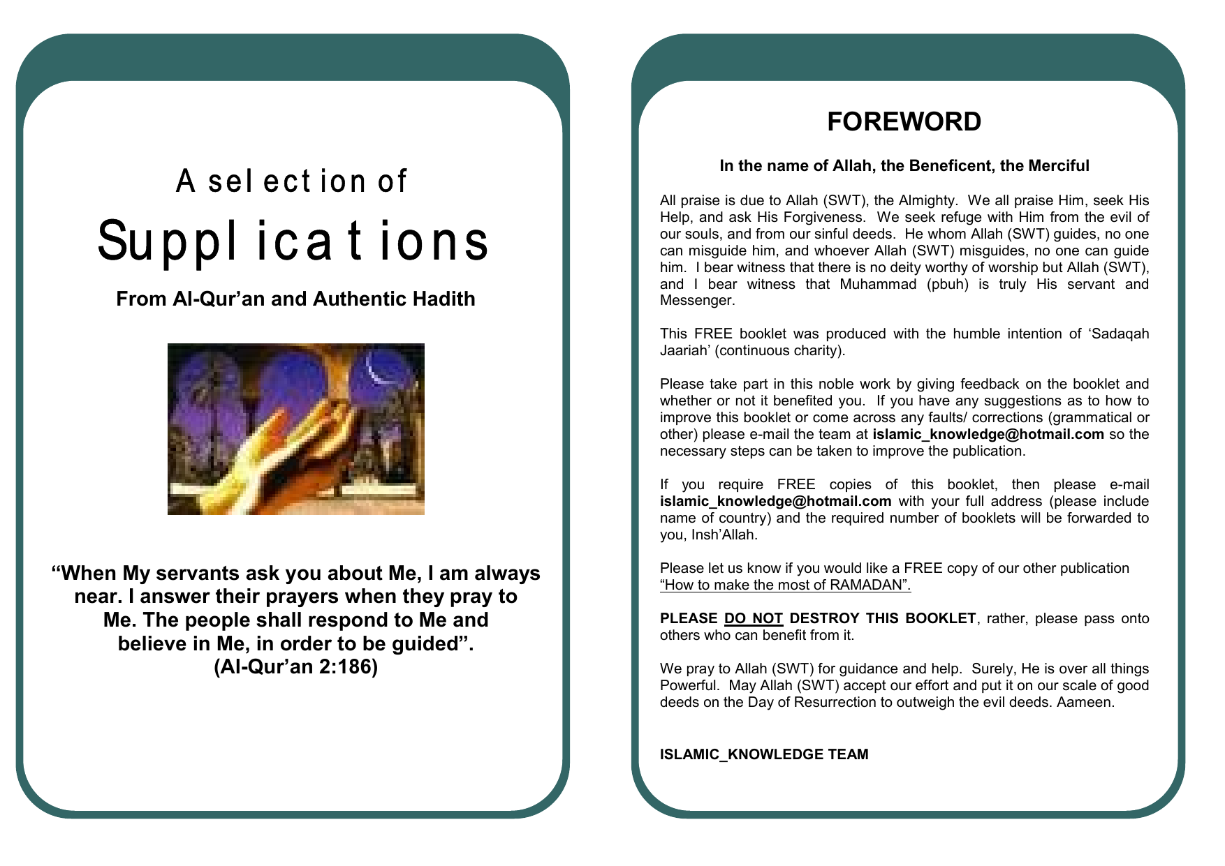 Supplications