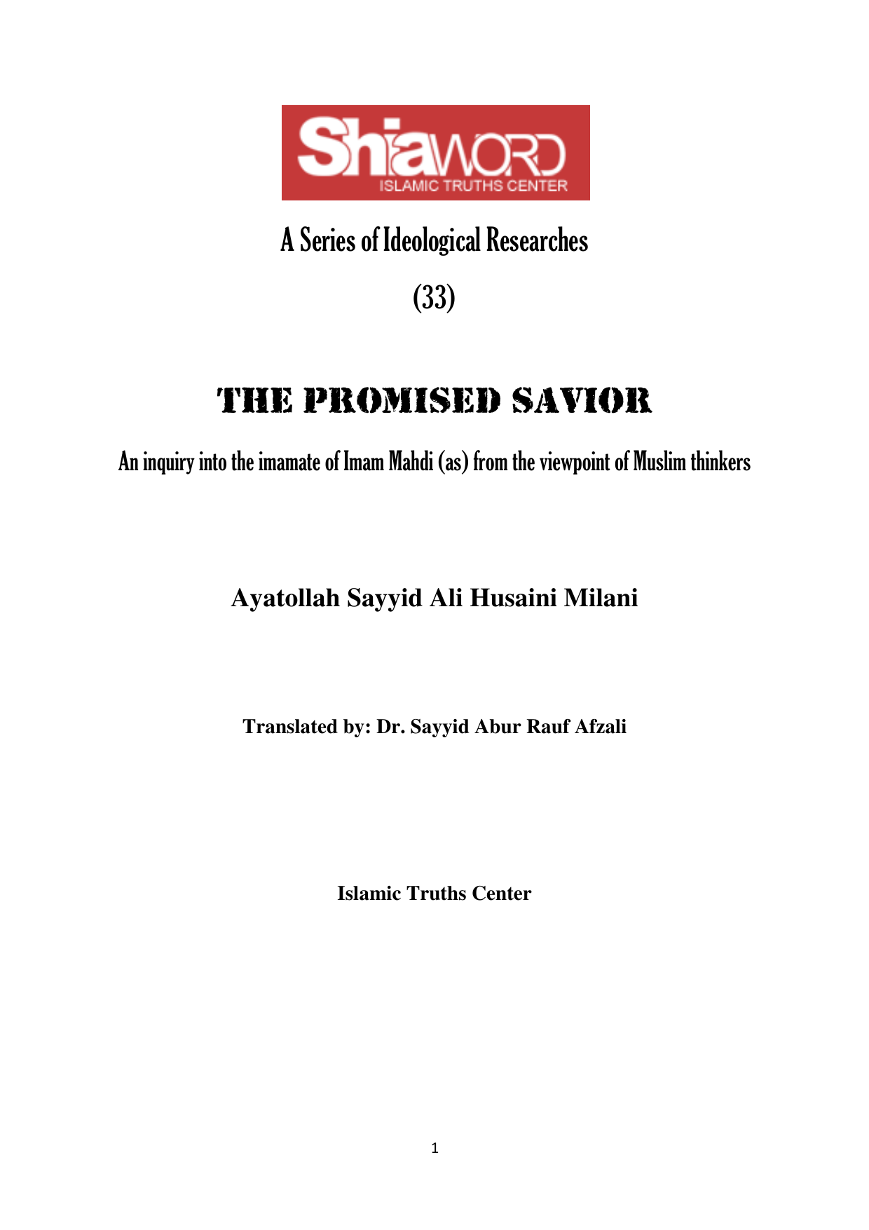 The Promised Savior