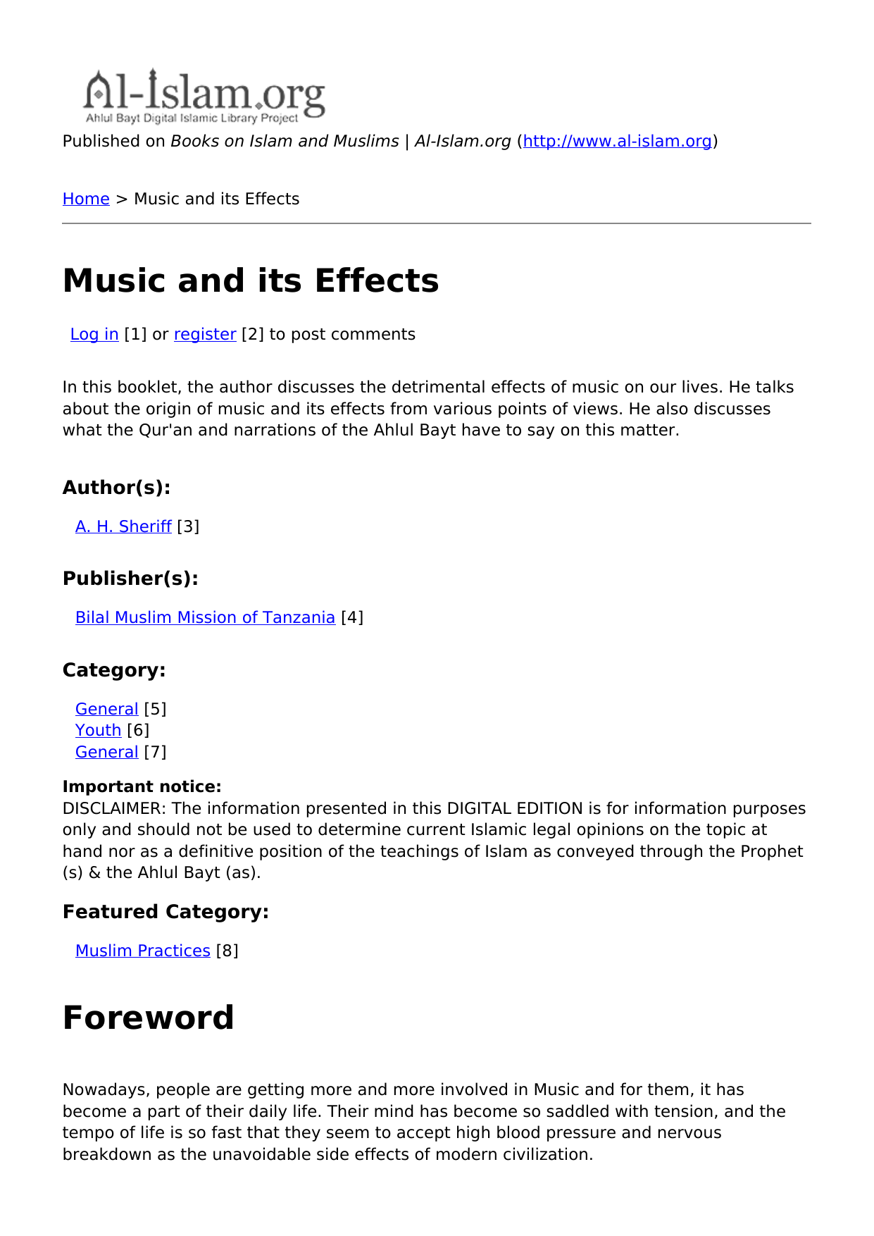 Music and its Effects