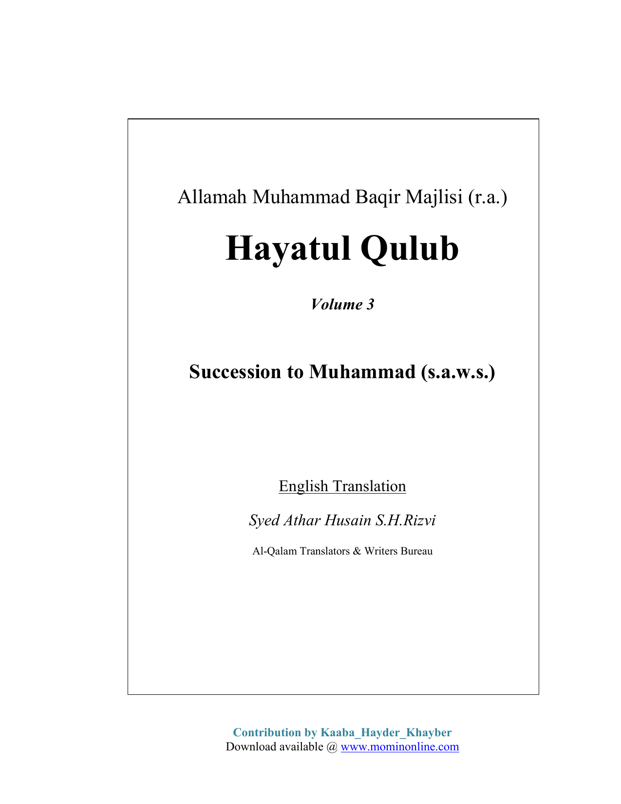 Hayatul Qulub