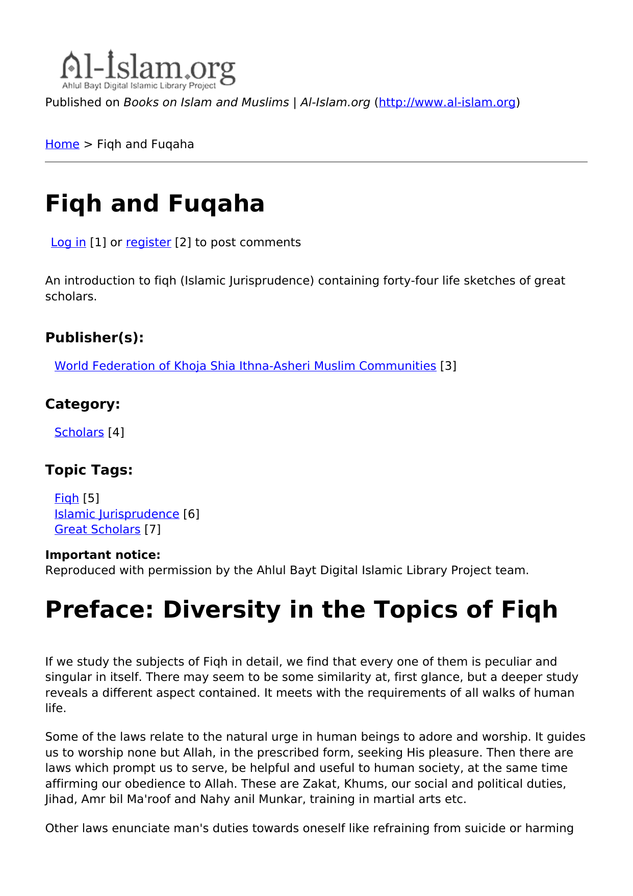 Fiqh and Fuqaha