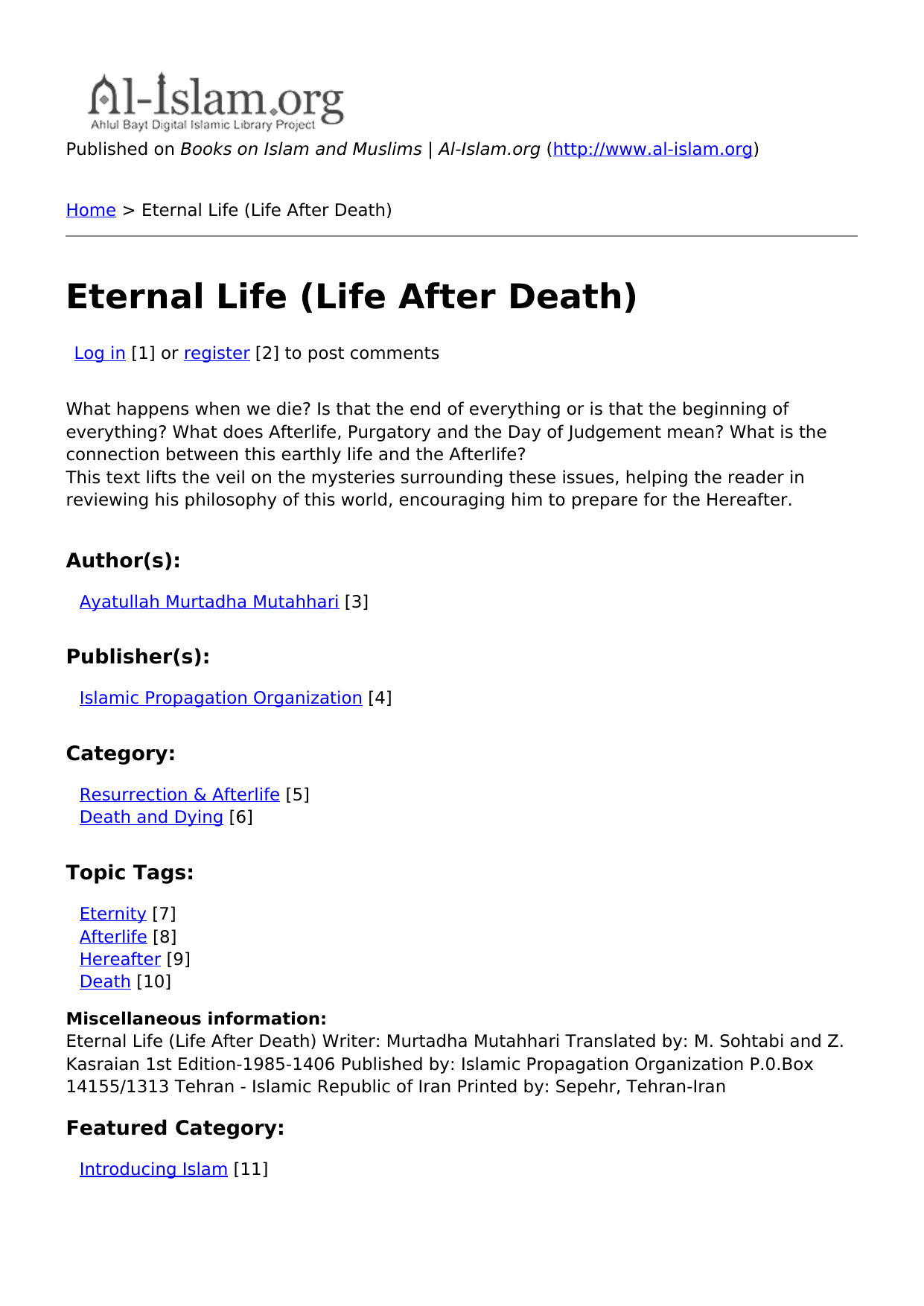 Eternal Life (Life After Death)