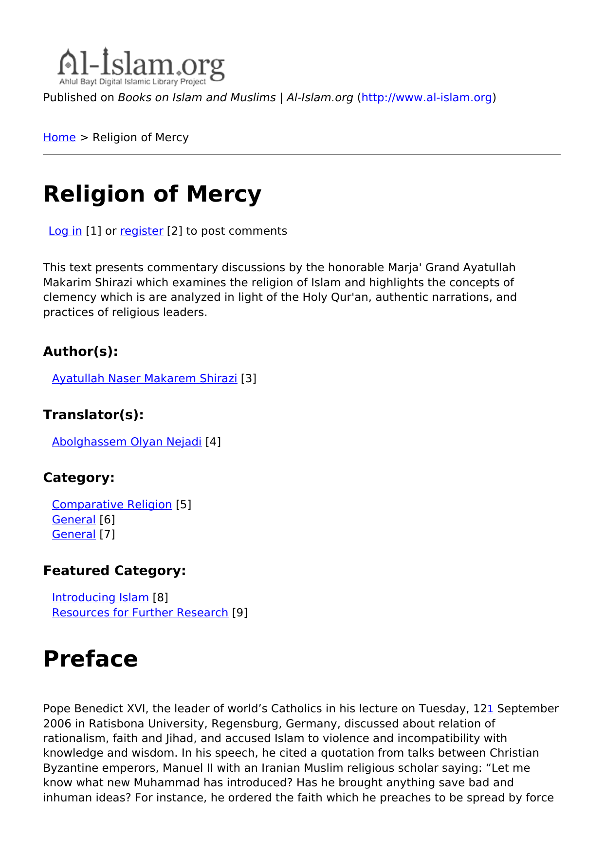 Religion of Mercy