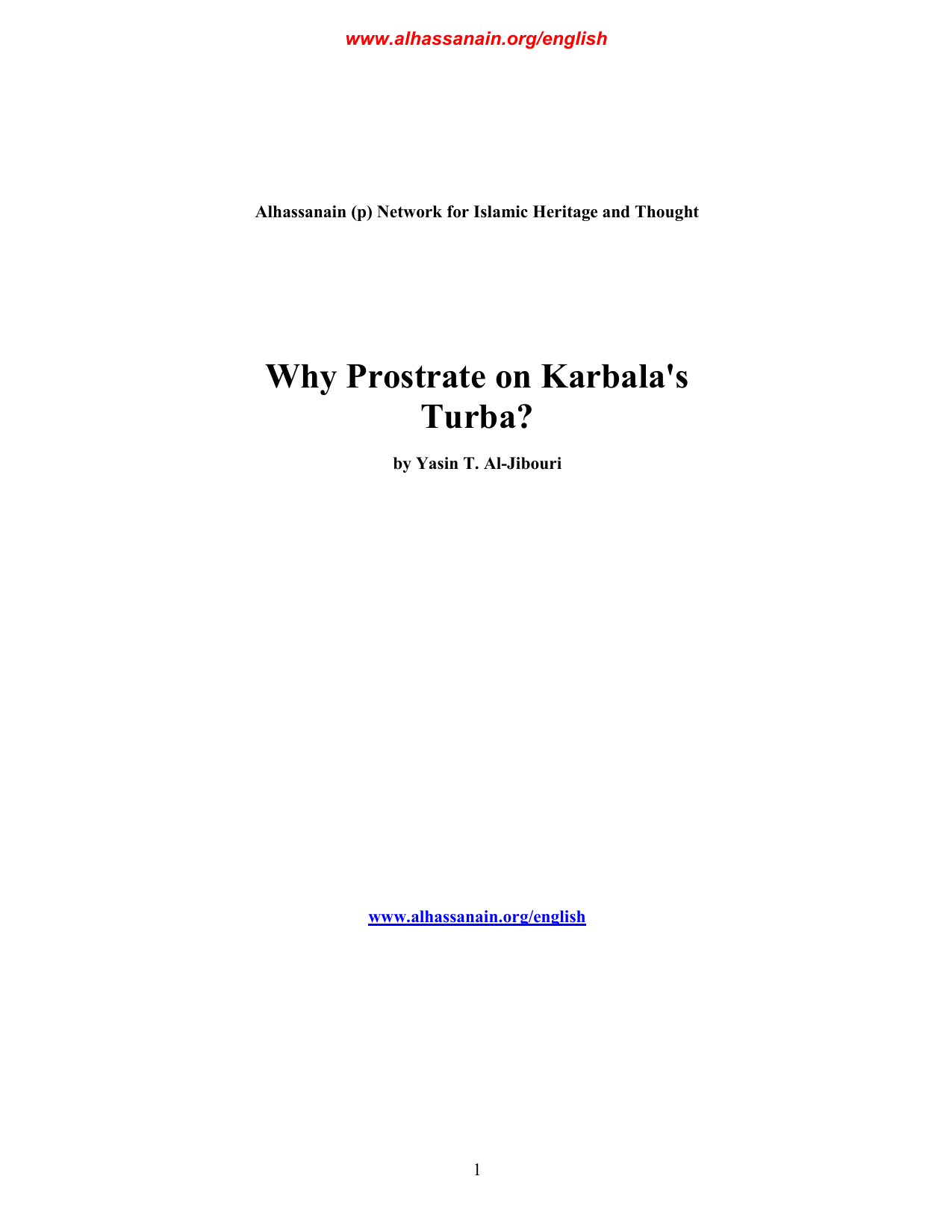 Why Prostrate On Karbala's Turba