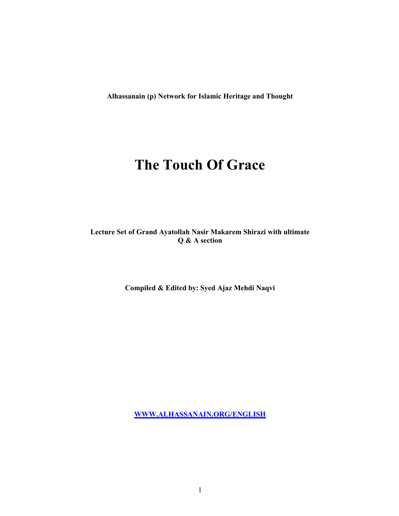 The Touch Of Grace