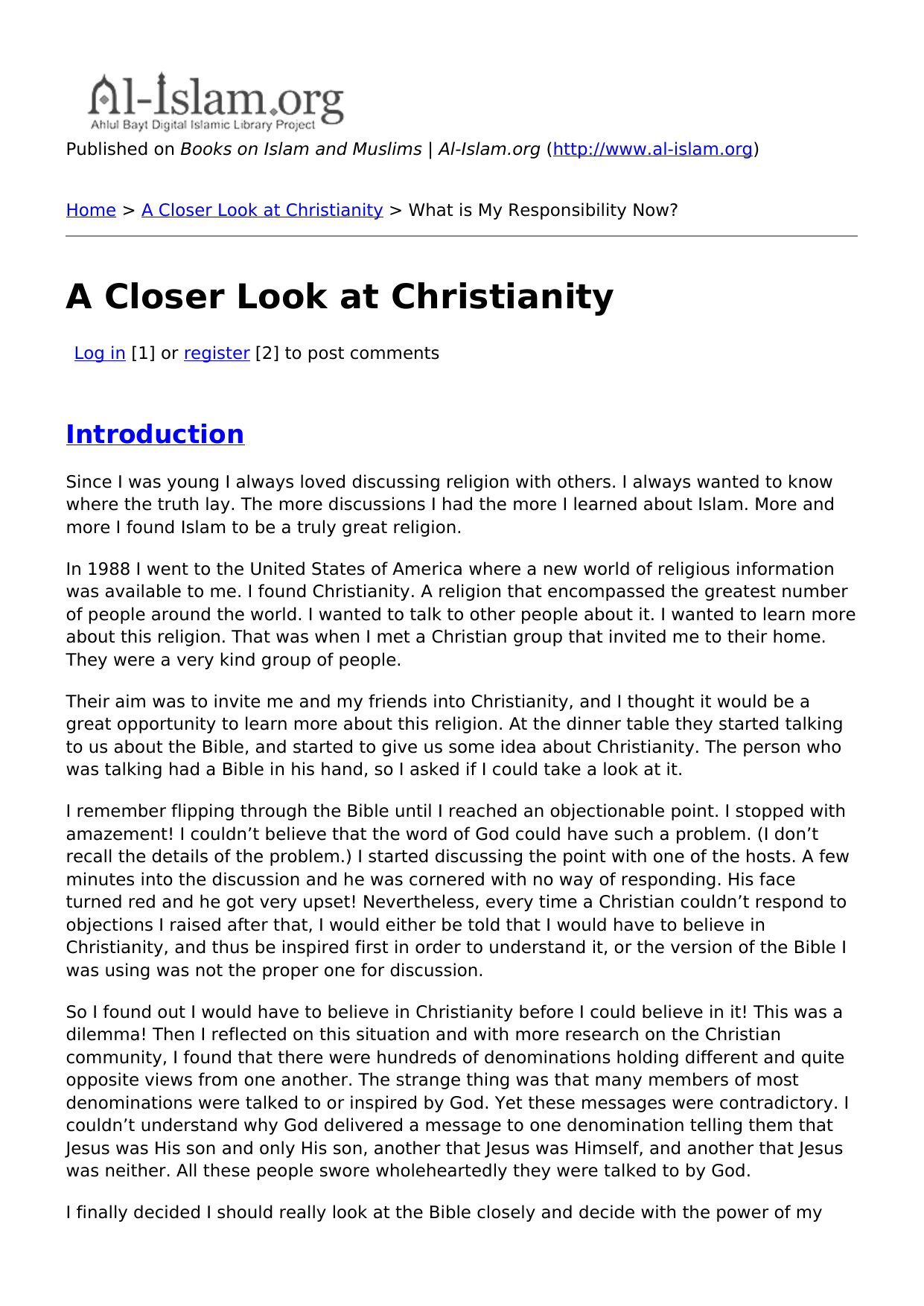 A Closer Look At Christianity