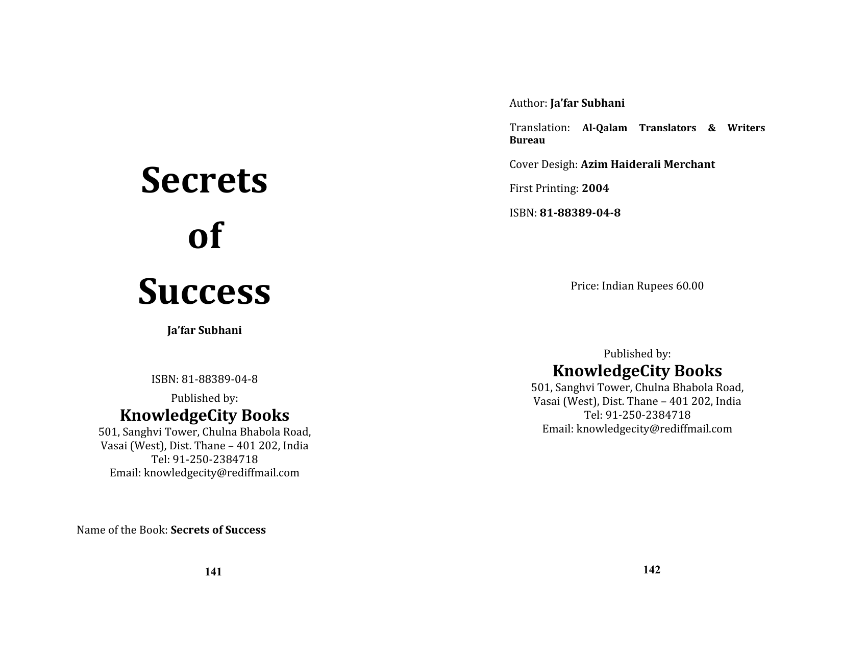 Secrets of Success