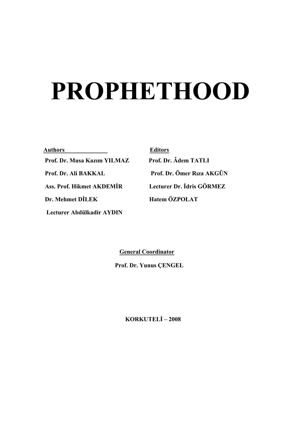 Prophethood