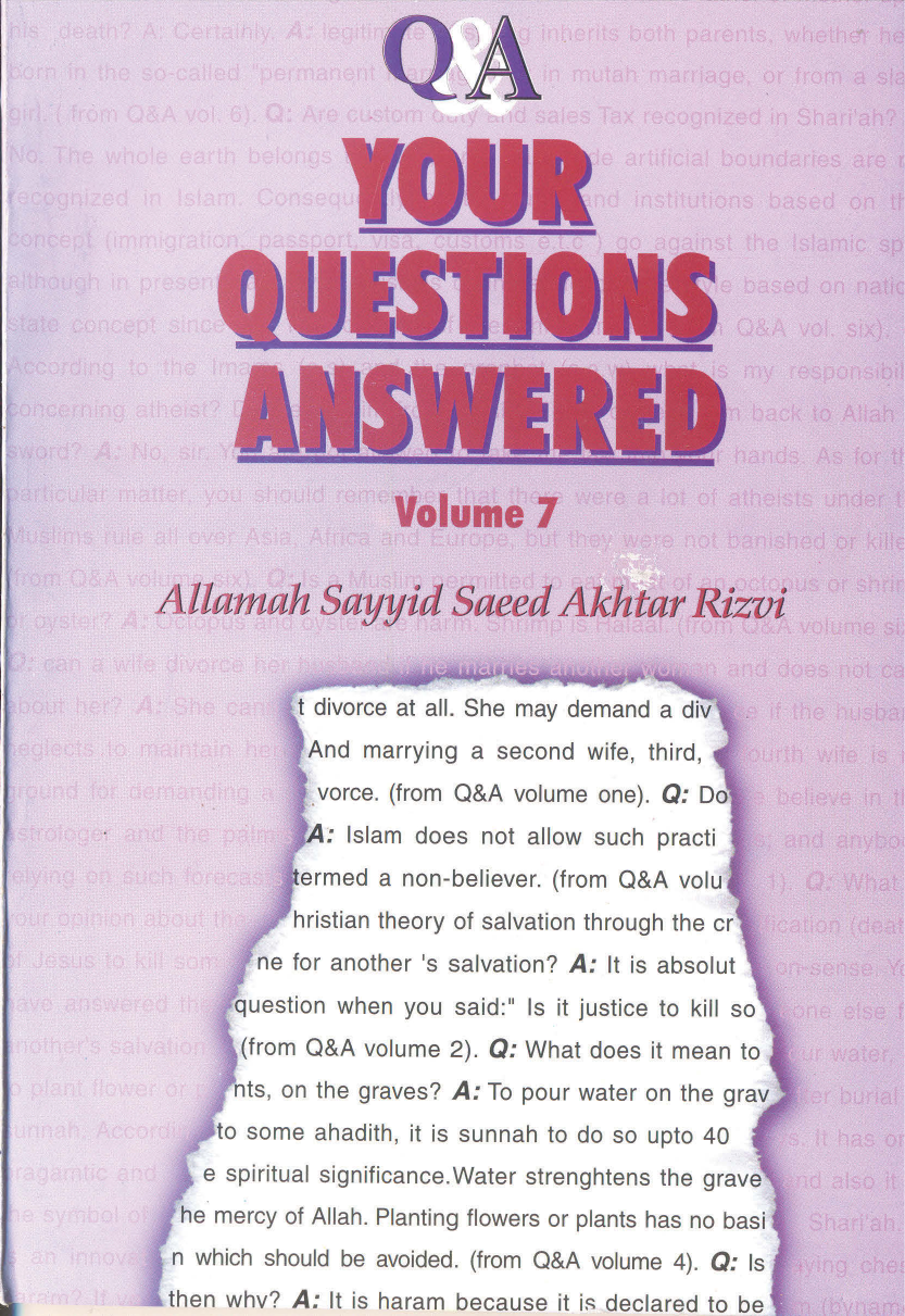 Your Questions Answered - Vol VII
