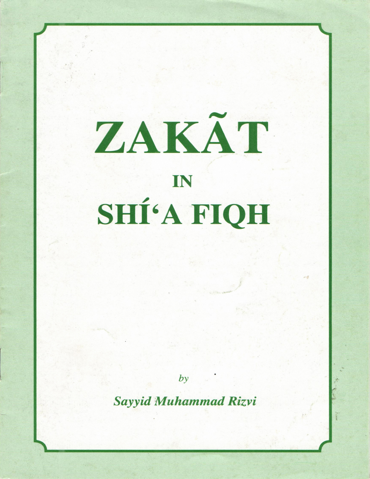 Zakat In Shia Fiqh