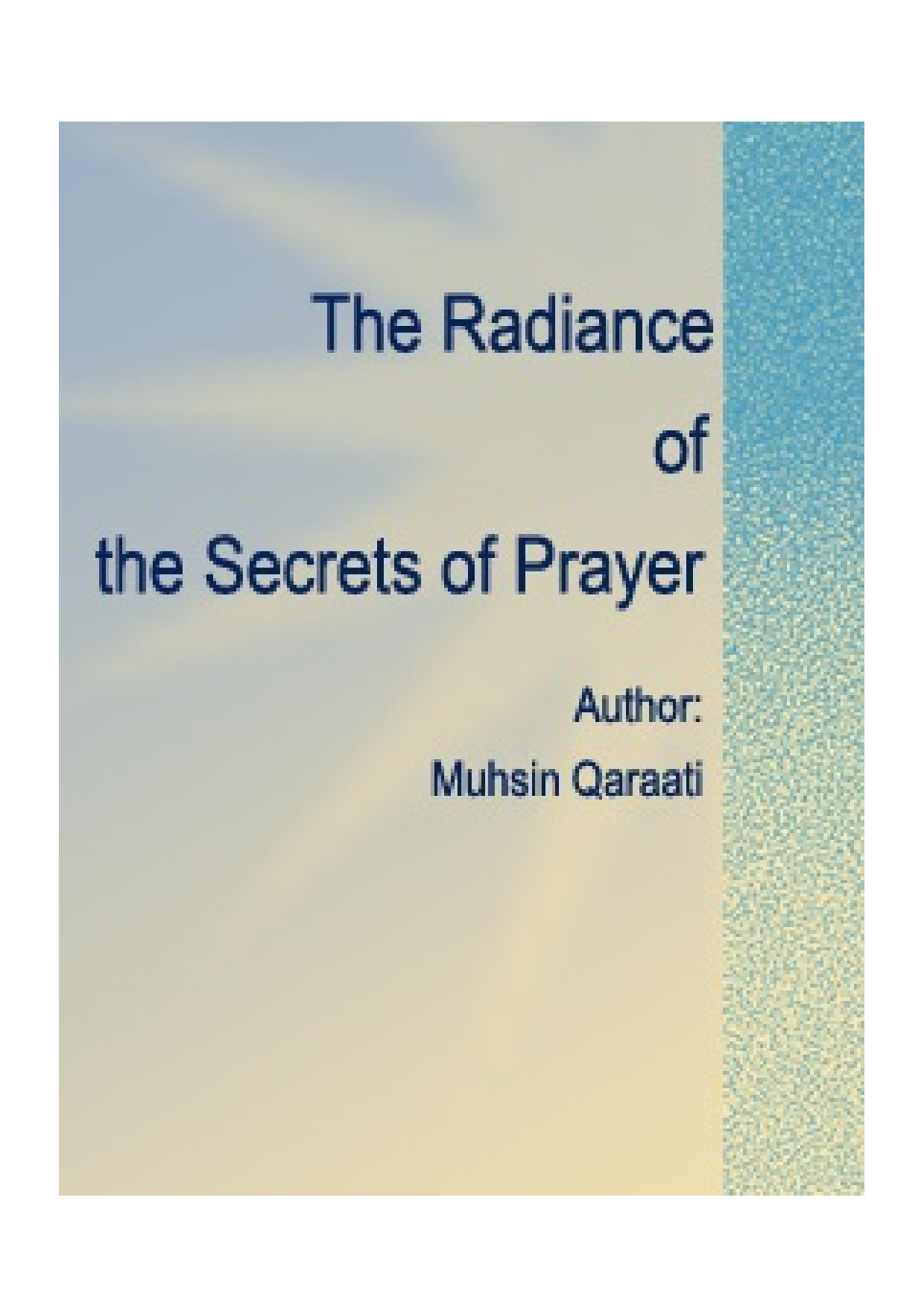 The Radiance Of The Secrets Of Prayer