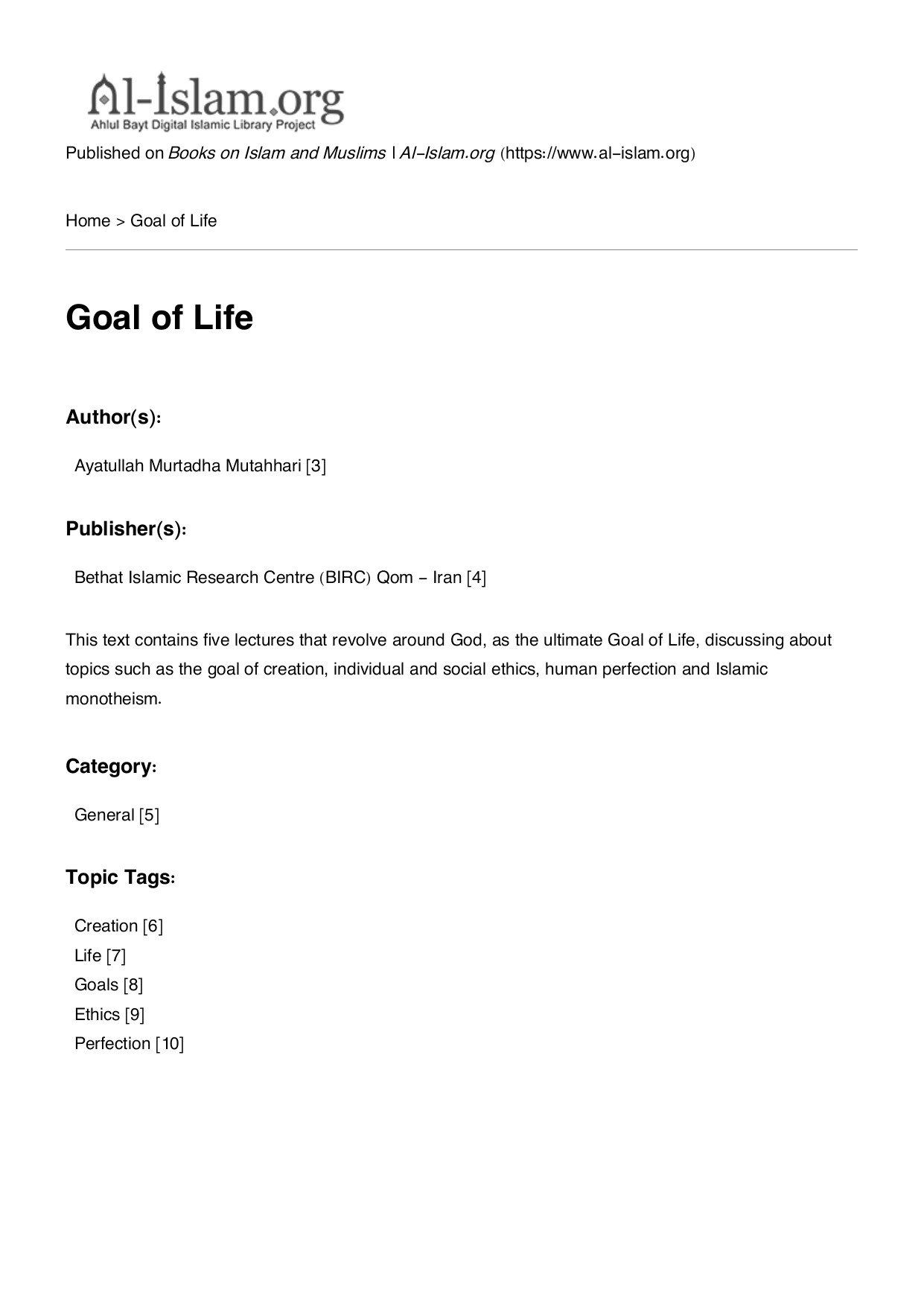 Goal of Life