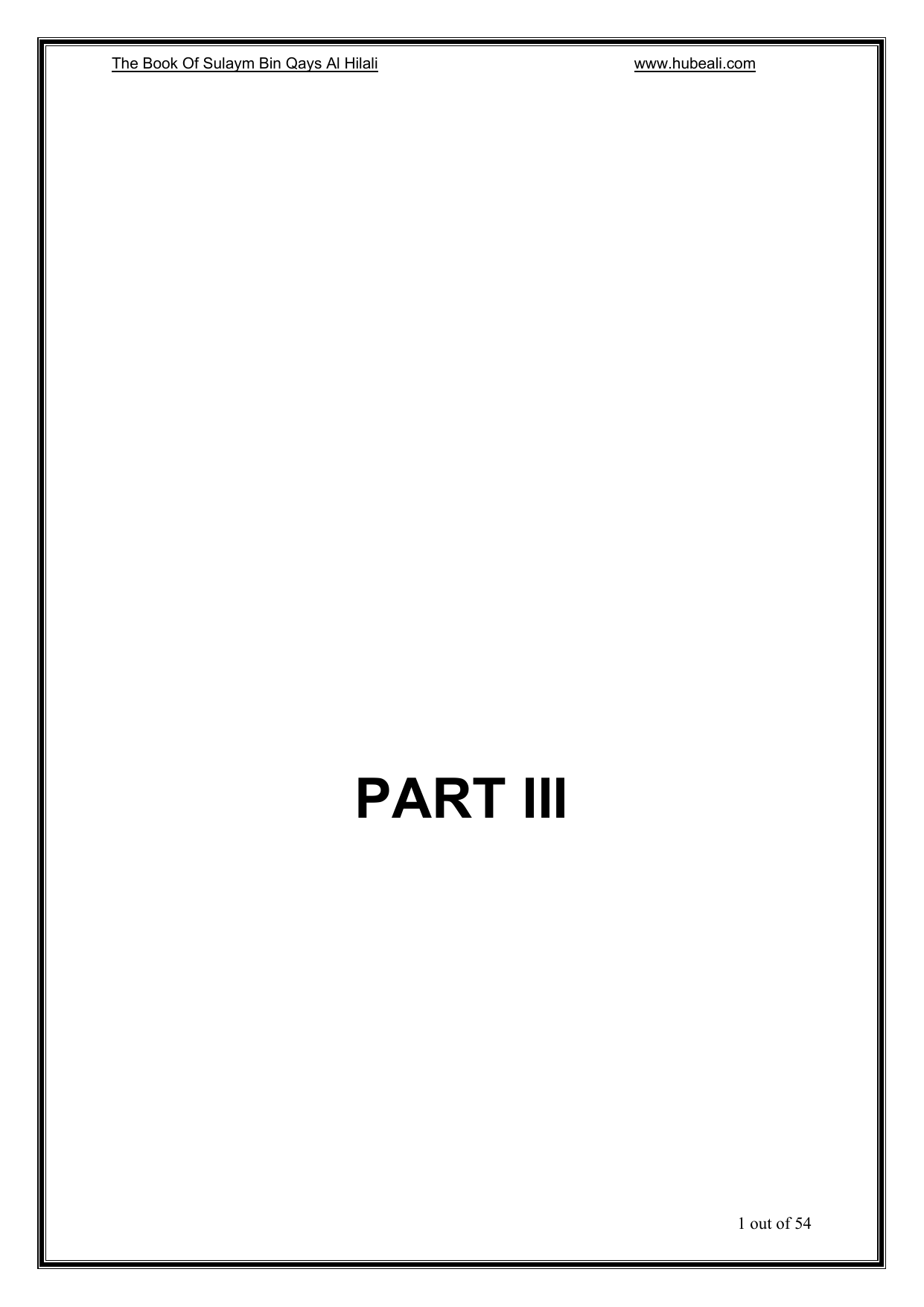 Sulaym Ibn Qays Al Hilali Part 3