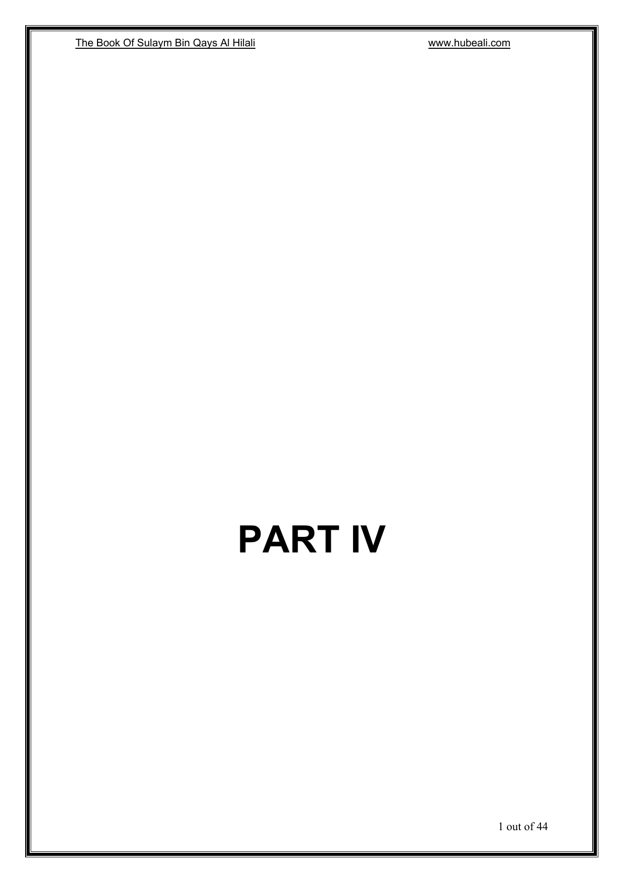 Sulaym Ibn Qays Al Hilali Part 4