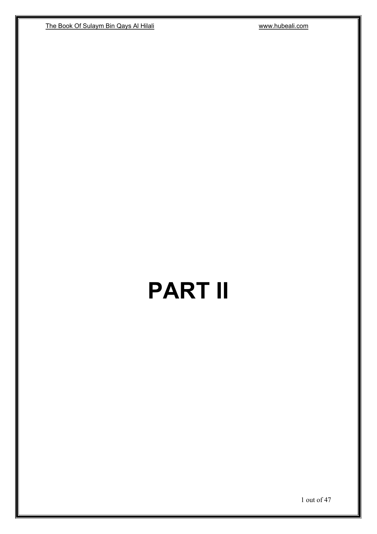 Sulaym Ibn Qays Al Hilali Part 2