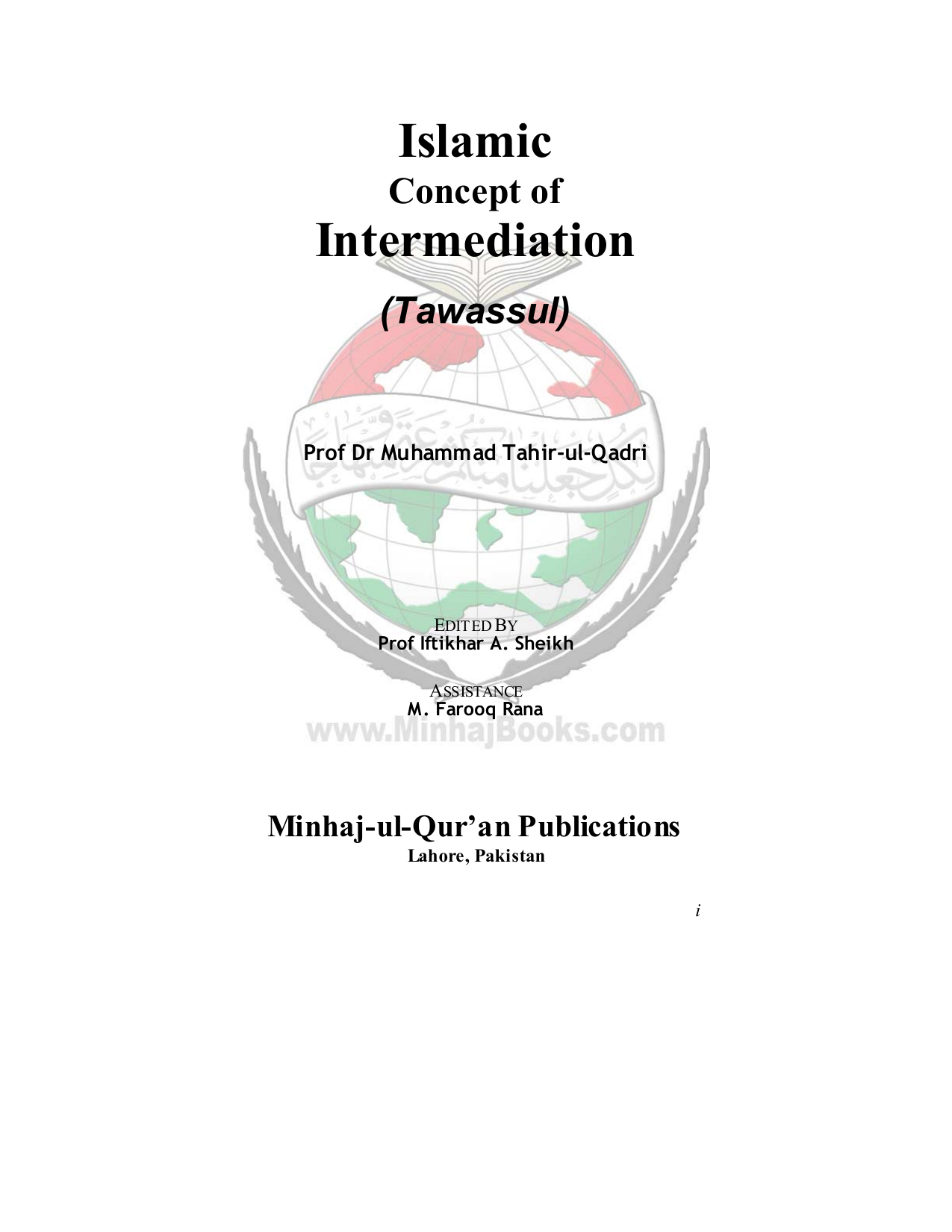 Islamic Concept of Intermediation (Tawassul)