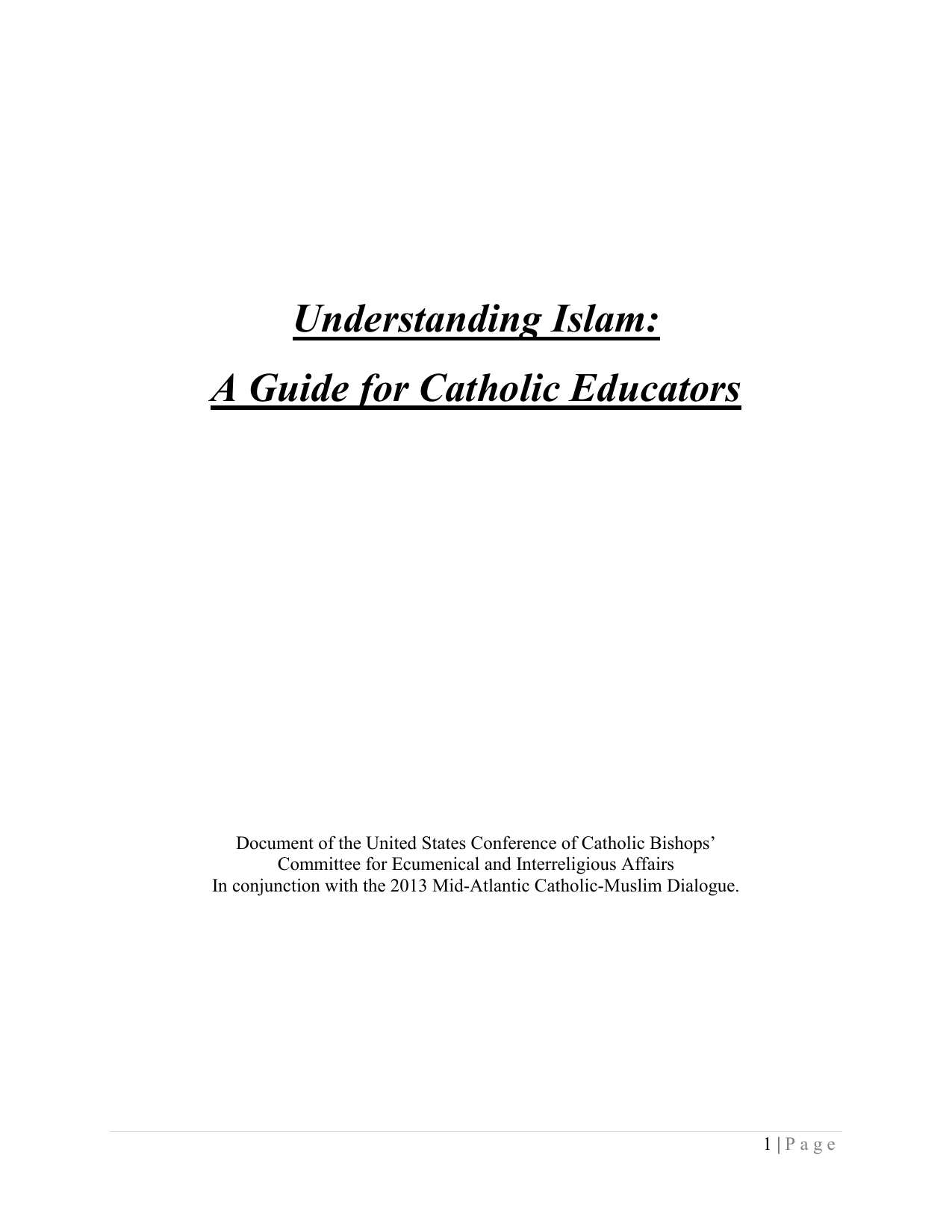 Understanding Islam
