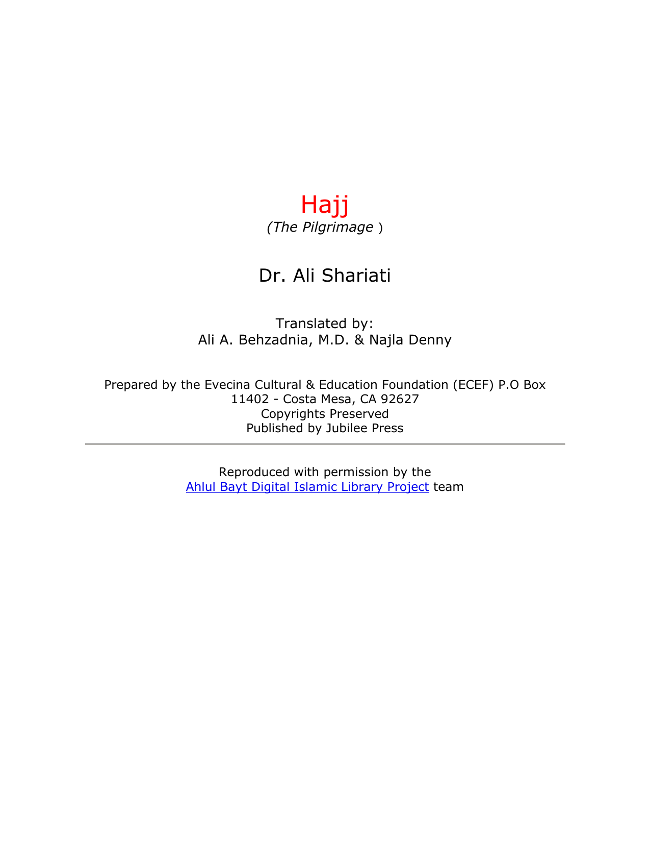 Hajj