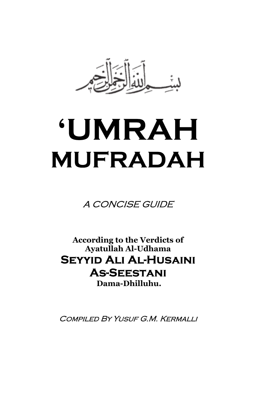 Umrah Mufradah