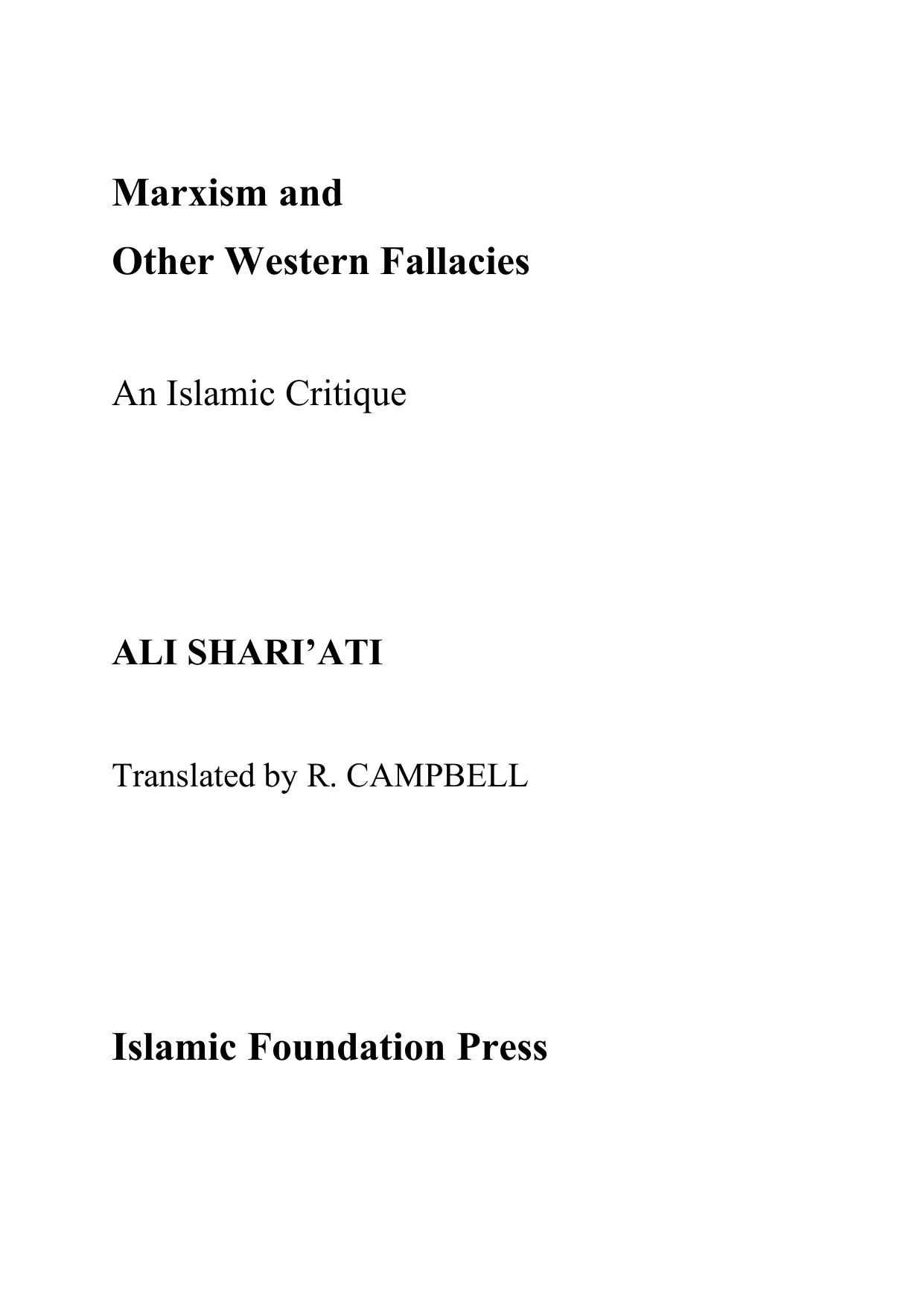 Exploring Muslim Understandings of Islam