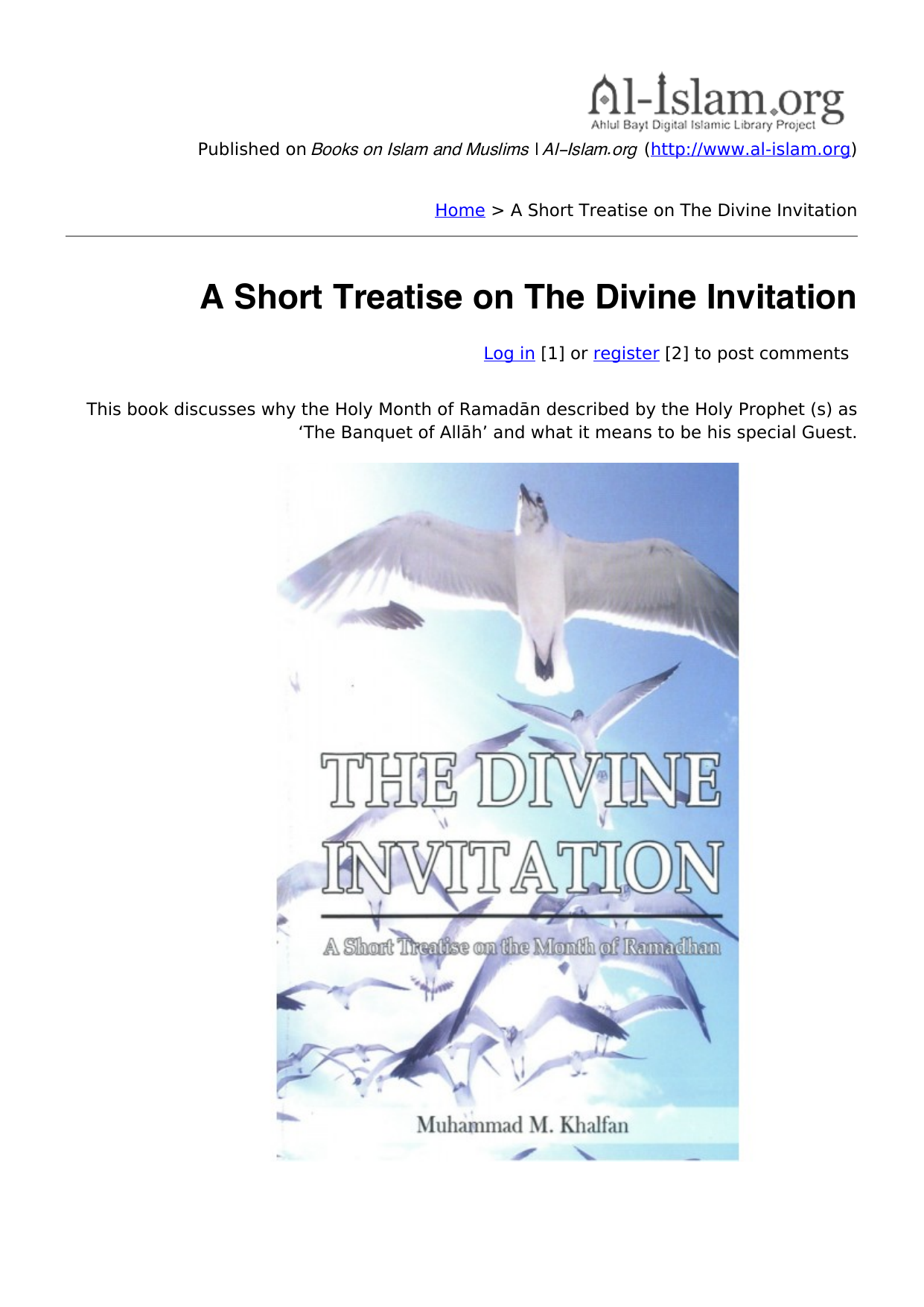 A Short Treatise on The Divine Invitation