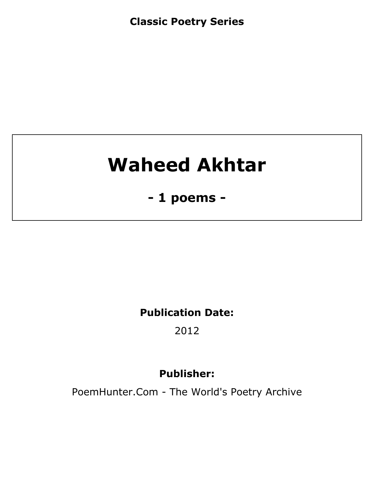 Poetry