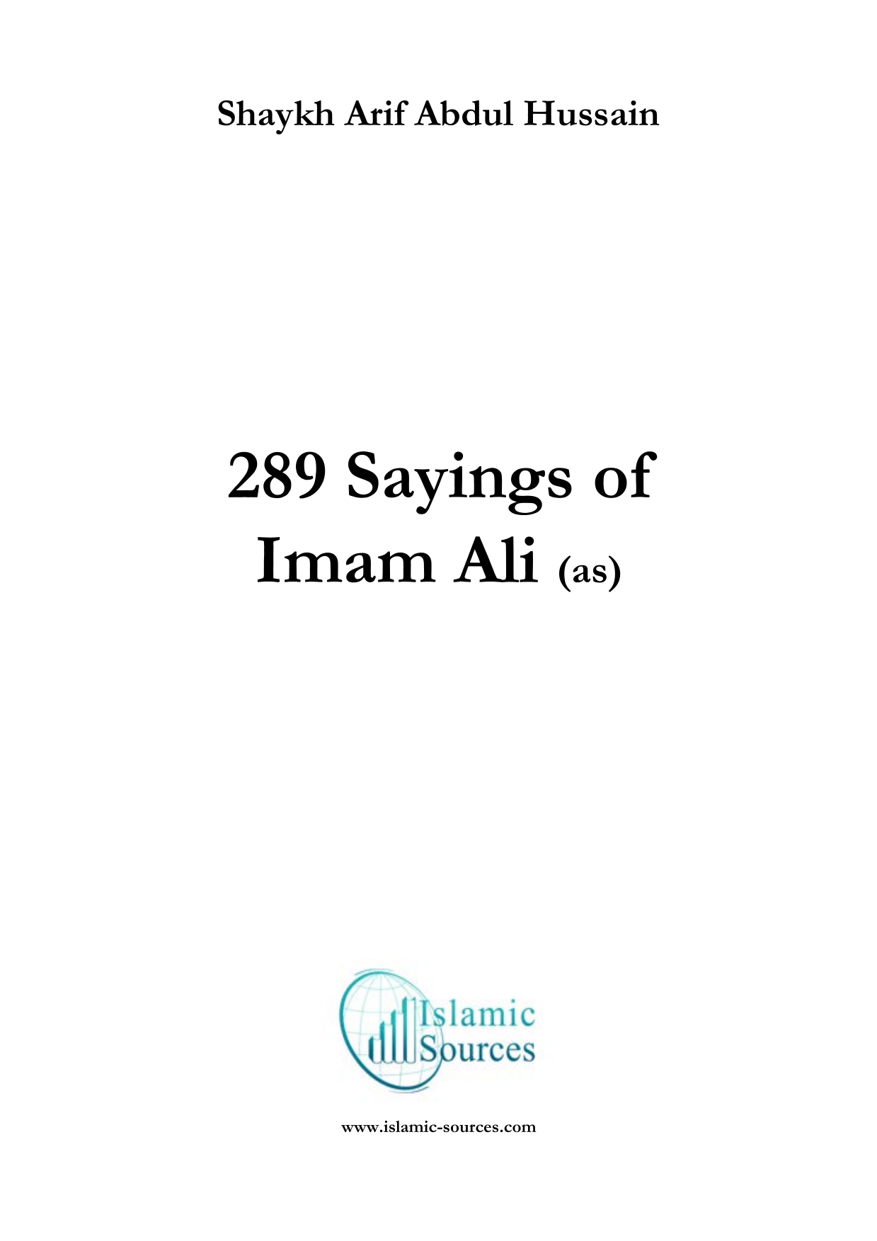 289 Sayings of Imam Ali (as)