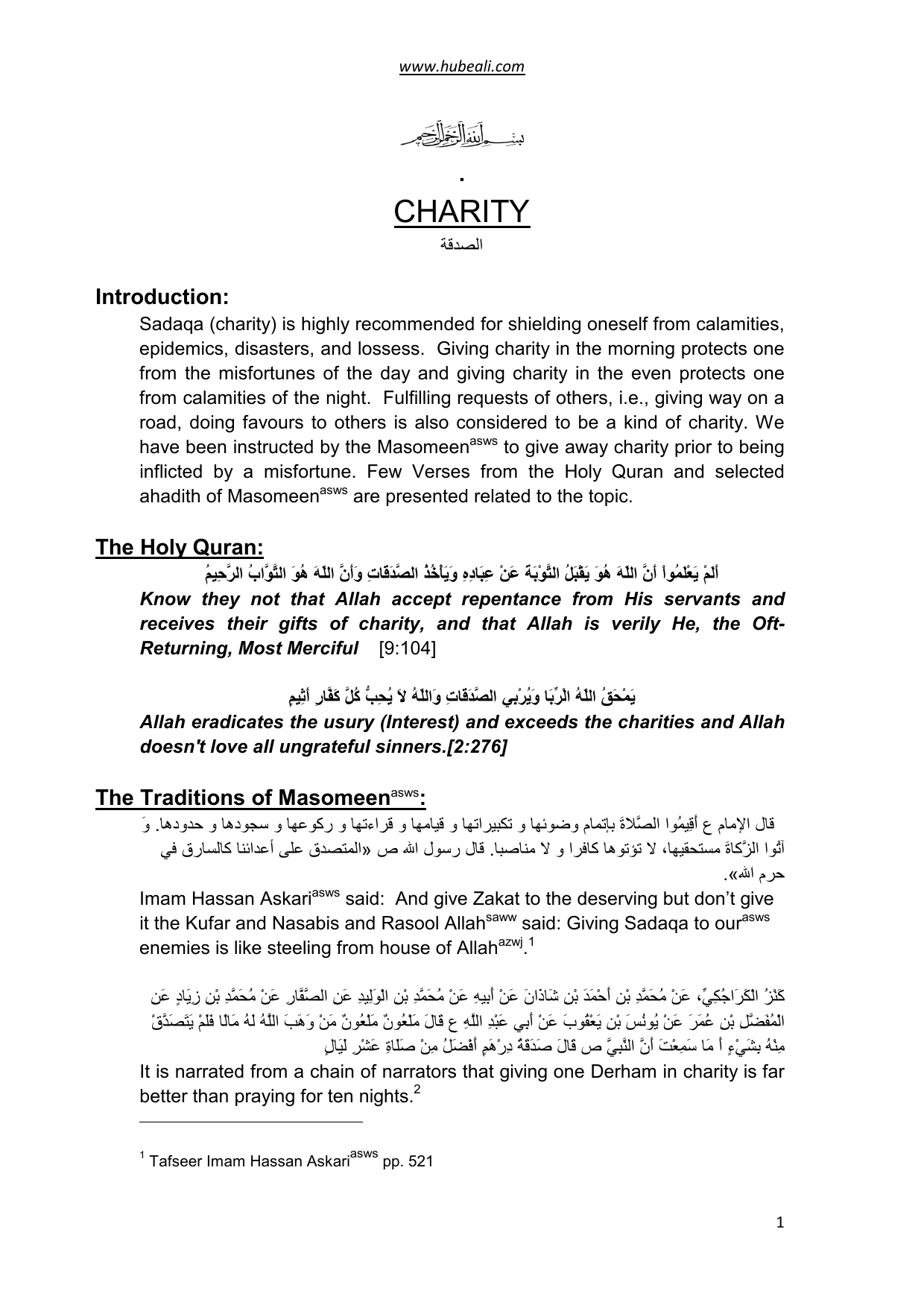 Charity